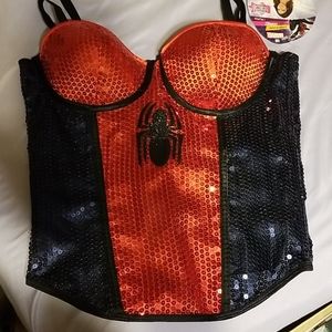 🕷Nwt Spiderman/Spidergirl Corset